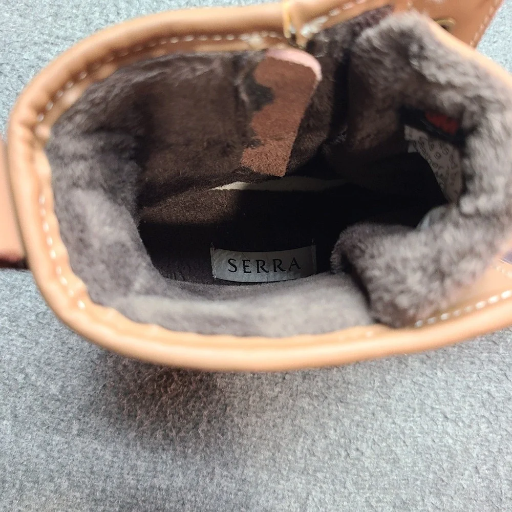 Serra Women's Insulated Duck Boots Tan‎ Brown Navy Size 9 Waterproof